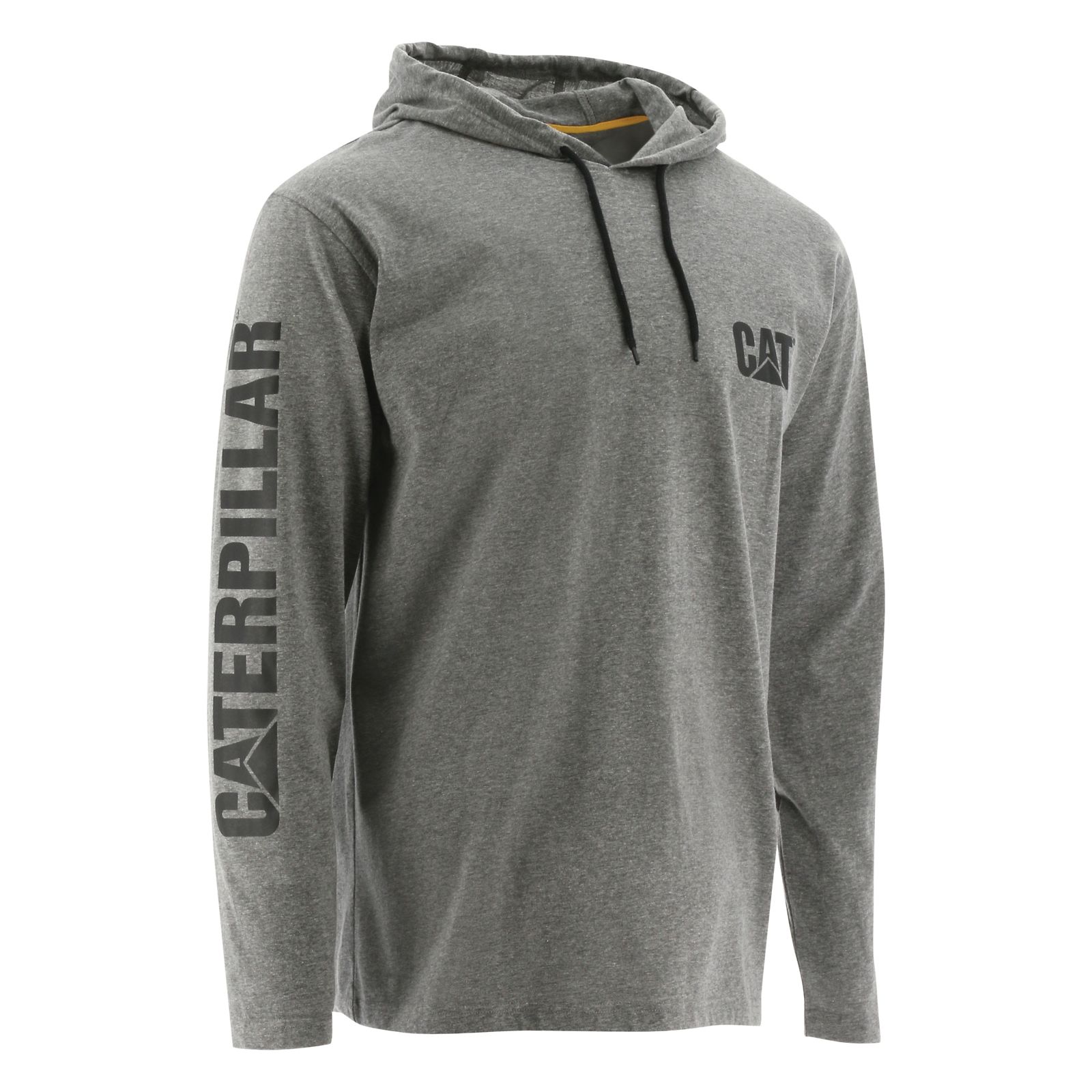 Caterpillar Clothing South Africa - Cat Men's Upf Hooded Banner Long Sleeve T-Shirts Grey EF8062913